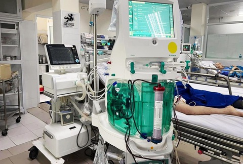 Một bệnh nhân ngộ độc xyanua được điều trị - Ảnh: Bác sĩ cung cấp Một bệnh nhân ngộ độc xyanua được điều trị - Ảnh: Bác sĩ cung cấp