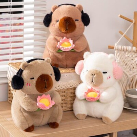 Tại sao giới trẻ mê đứ đừ Capybara?- Ảnh 1. Gấu bông Capybara