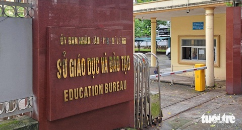 Điểm thi vào lớp 10 tại Thái Bình: Thấy điểm thấp bất thường nhưng không phúc khảo- Ảnh 1. Trụ sở Sở Giáo dục và Đào tạo tỉnh Thái Bình - Ảnh: KHÁNH LINH