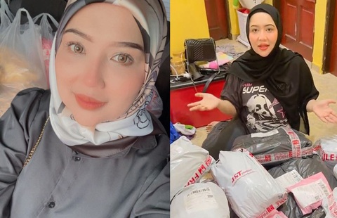 Đang livestream bán hàng, chồng đòi ly hôn ngay và luôn- Ảnh 1. Cô Nur Hazwani Mustapha bất ngờ bị chồng ly hôn khi đang livestream bán hàng