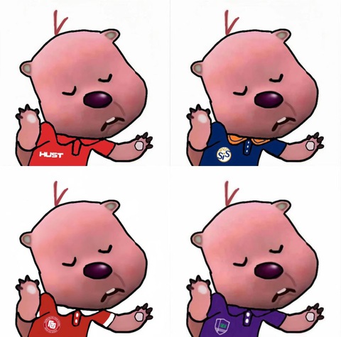 Hải ly hồng Loopy từ 'vai phụ' trở thành siêu sao meme- Ảnh 2. Bạn Khánh Huyền (Trường THPT Nguyễn Mộng Tuân, tỉnh Thanh Hóa) bắt trend Loopy theo hướng