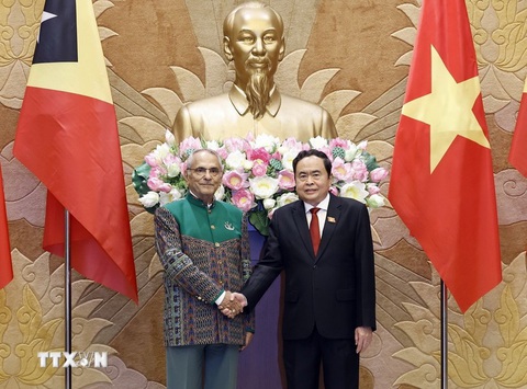 Chủ tịch Quốc hội Trần Thanh Mẫn hội kiến Tổng thống Timor-Leste José Ramos-Horta chiều 1-8 - Ảnh: TTXVN Tổng thống Timor-Leste tưởng nhớ Chủ tịch Hồ Chí Minh- Ảnh 3.