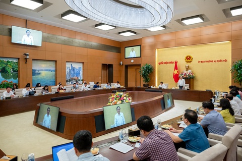 Chủ tịch Quốc hội yêu cầu các cơ quan chấn chỉnh lề lối, làm đúng vai trò- Ảnh 3. Quang cảnh cuộc họp - Ảnh: PHẠM THẮNG