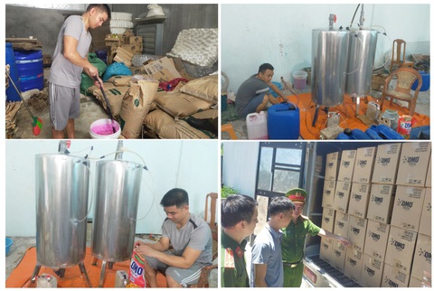 Làm giả nước giặt OMO rồi lên mạng rao 'hạ giá sập sàn'- Ảnh 4. Làm giả nước giặt OMO rồi lên mạng rao 'hạ giá sập sàn'- Ảnh 4.