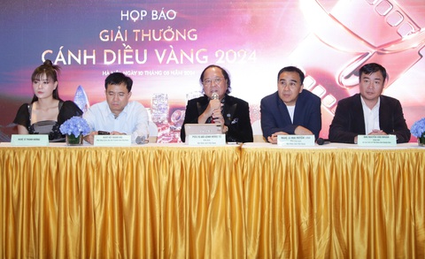 Họp báo giải thưởng Cánh diều vàng 2024 sáng 10-8 tại Hà Nội - Ảnh: ANH VŨ Cánh diều vàng 2024: Chưa thấy Trấn Thành và Lý Hải, vắng phim 'hot' phía Nam- Ảnh 1.