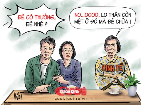 Đẻ có thưởng... có đẻ không?- Ảnh 1. Đẻ có thưởng... có đẻ không? - Tranh biếm họa của Đỗ Minh Tuấn