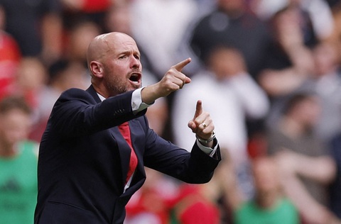 HLV Ten Hag đau đớn khi Man United thua Man City- Ảnh 1. HLV Erik Ten Hag tiếc nuối và đau đớn sau thất bại trước Man City ở trận tranh Siêu cúp Anh 2024- Ảnh: REUTERS
