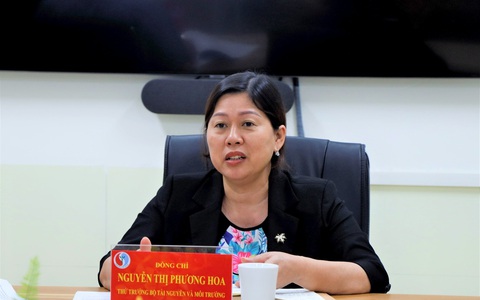 Thủ tướng giao người điều hành Bộ Tài nguyên và Môi trường thay ông Đặng Quốc Khánh- Ảnh 1. Thứ trưởng Nguyễn Thị Phương Hoa, phó bí thư Ban cán sự Đảng, Bộ Tài nguyên và Môi trường - Ảnh: BCP