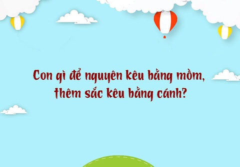 Con gì để nguyên kêu bằng mồm, thêm sắc kêu bằng cánh?- Ảnh 1. Con gì để nguyên kêu bằng mồm, thêm sắc kêu bằng cánh?- Ảnh 1.