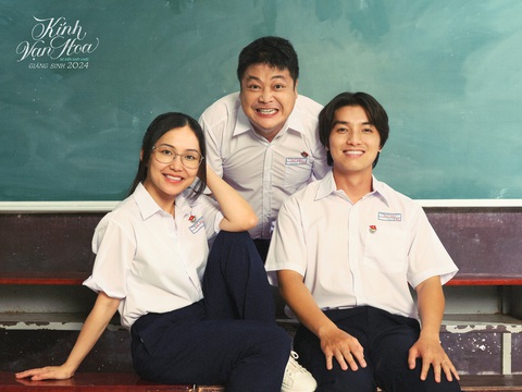 Buổi ‘họp lớp’ ý nghĩa của hai thế hệ 'Kính vạn hoa'- Ảnh 4. Sau 2 thập kỷ, cả ba diễn viên Ngọc Trai, Anh Đào và Tiểu Long vẫn trẻ trung, năng động như ngày nào