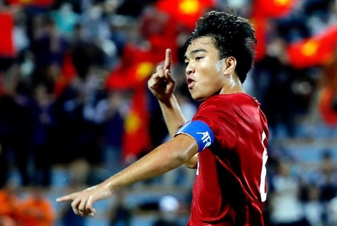 HLV Kim Sang Sik sớm chuẩn bị lực lượng cho SEA Games 33- Ảnh 2. Tiền đạo Công Phương trong màu áo U20 Việt Nam - Ảnh: AFC