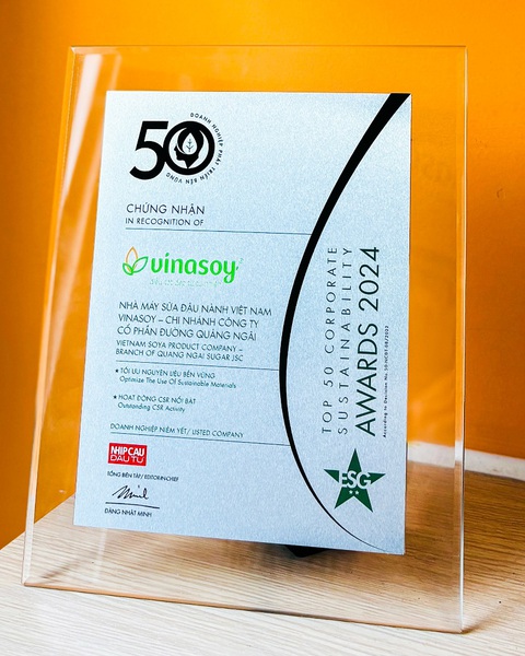 Vinasoy vào Top 50 doanh nghiệp phát triển bền vững lần thứ hai liên tiếp- Ảnh 1. Vinasoy vào Top 50 doanh nghiệp phát triển bền vững lần thứ hai liên tiếp- Ảnh 1.