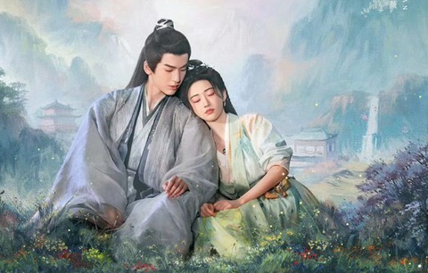 Cảnh Điềm và Trương Lăng Hách trong phim Cảnh Điềm và Trương Lăng Hách trong phim Tứ hải trọng minh