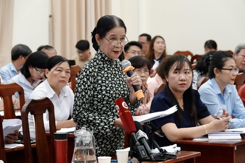 Thêm thời gian đánh giá tác động, chưa cần thiết điều chỉnh giá đất thời điểm này?- Ảnh 2. Luật sư Trương Thị Hòa góp ý cần lộ trình điều chỉnh giá đất cho phù hợp - Ảnh: T.T.D.