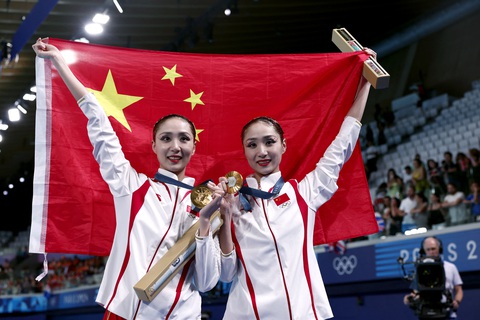 VĐV Trung Quốc được thưởng 12kg vàng, xe hơi sau Olympic 2024- Ảnh 1. Các VĐV Trung Quốc nhận được các khoản thưởng lớn sau thành công ở Olympic 2024 - Ảnh: REUTERS
