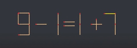 Thử tài IQ: Di chuyển một que diêm để 1-0=9-1 thành phép tính đúng- Ảnh 6.