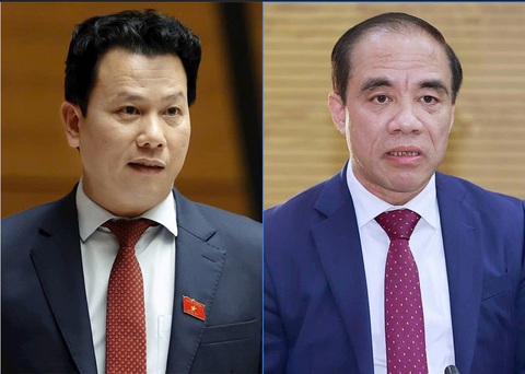 Cho thôi nhiệm vụ đại biểu Quốc hội các ông Đặng Quốc Khánh, Chẩu Văn Lâm- Ảnh 1. Các ông Đặng Quốc Khánh và Chẩu Văn Lâm - Ảnh: Quochoi.vn