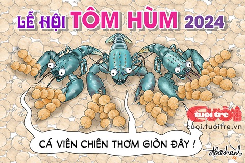 Cá viên chiên và xiên que áp đảo các lễ hội ẩm thực Việt- Ảnh 1. Cá viên chiên và xiên que áp đảo các lễ hội ẩm thực - Tranh: Độc Hành