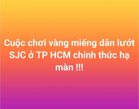 Giá vàng miếng SJC tại thị trường tự do rớt mạnh, người mua đi bán lại ‘nháo nhào’- Ảnh 2. Trên các hội nhóm hôm nay nhiều người tuyên bố rời cuộc chơi - Ảnh chụp màn hình