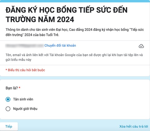 Hướng dẫn cách đăng ký học bổng Tiếp sức đến trường 2024 cho tân sinh viên- Ảnh 1. Hướng dẫn cách đăng ký học bổng Tiếp sức đến trường 2024 cho tân sinh viên- Ảnh 1.