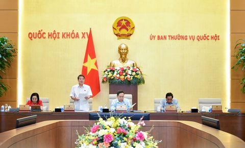 Đánh thuế VAT phân bón: 'Thu của nông dân 5.700 tỉ đồng mà bảo giảm giá bán thì không thuyết phục'- Ảnh 3. Quang cảnh phiên họp - Ảnh: Media Quốc hội