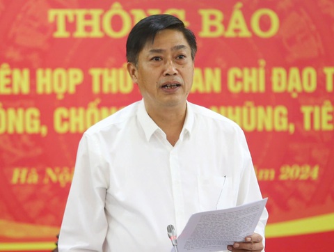Chi tiết số cán bộ cấp cao bị kỷ luật, khởi tố liên quan các 'đại án'- Ảnh 1. Phó trưởng Ban Nội chính Trung ương Nguyễn Hữu Đông - Ảnh: GIA HÂN