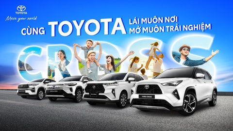 Khám phá sự kiện lái thử các mẫu xe Toyota Cross- Ảnh 4. Các dòng xe Veloz Cross, Yaris Cross, Corolla Cross và Innova Cross có mặt trong sự kiện lái thử “Cùng Toyota lái muôn nơi, mở muôn trải nghiệm”