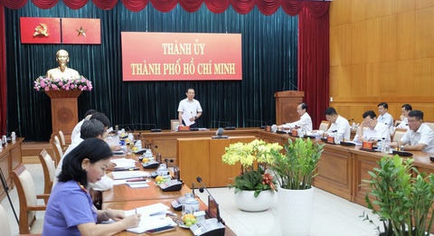 Phát động Giải báo chí toàn quốc phòng, chống tham nhũng, tiêu cực lần thứ 5- Ảnh 1. Công tác phòng chống tham nhũng, tiêu cực luôn được Thành ủy TP.HCM tập trung, quyết liệt - Ảnh: TIẾN LONG