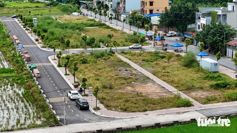 Chỉ có 2 người ở Thanh Oai trúng đấu giá đất- Ảnh 1. Khu đất vừa được huyện Thanh Oai đấu giá - Ảnh: DANH KHANG