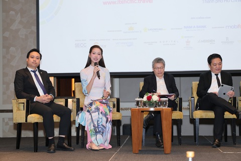 Nhiều tập đoàn lữ hành lớn quốc tế đến Việt Nam tìm sản phẩm du lịch mới- Ảnh 1. Nhiều thông tin về sự kiện Hội chợ ITE HCMC 2024 được các chuyên gia, đại sứ chia sẻ tại buổi họp báo - Ảnh: T.X.