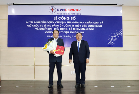 Công bố quyết định bổ nhiệm giám đốc Thủy điện Sông Bung- Ảnh 1. Công bố quyết định bổ nhiệm giám đốc Thủy điện Sông Bung- Ảnh 1.