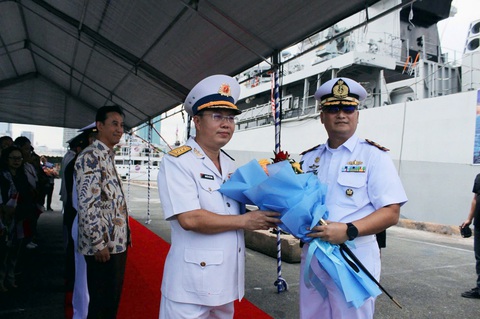 Tàu Hải quân Indonesia thăm Việt Nam- Ảnh 1. Tàu Hải quân Indonesia thăm Việt Nam - Ảnh 1.