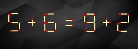 Thử tài IQ: Di chuyển một que diêm để 9-4=6 thành phép tính đúng - Ảnh 1.