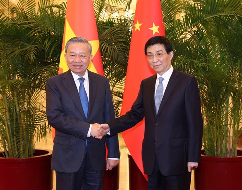 Tổng Bí thư, Chủ tịch nước Tô Lâm hội kiến ông Triệu Lạc Tế, ông Vương Hộ Ninh - Ảnh 4. Tổng Bí thư, Chủ tịch nước Tô Lâm hội kiến các lãnh đạo chủ chốt của Trung Quốc - Ảnh 4.