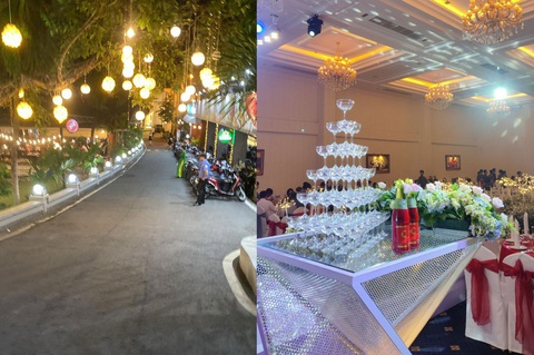 Tự trách mình vì đi đám cưới... đúng giờ- Ảnh 4. Con đường dẫn vào nhà hàng tiệc cưới, gần đúng giờ rồi sao chẳng thấy ai đến? - Ảnh: QUÂN NAM