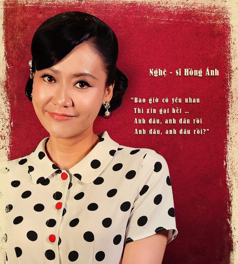 Nghệ sĩ Hồng Ánh với tạo hình nhân vật Hương trong vở Nửa đời hương phấn - Ảnh: Sân khấu Hoàng Thái Thanh Tin tức xem nghe cuối tuần: Anh trai say hi bùng cháy cùng dàn khách mời nữ- Ảnh 5.