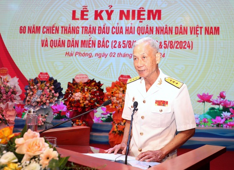 60 năm chiến thắng trận đầu: Bản hùng ca oanh liệt của Hải quân nhân dân Việt Nam- Ảnh 2. Thượng tá Nguyễn Quốc Chủng - nguyên pháo thủ tàu 184 trực tiếp tham gia chiến đấu ngày 2 và 5-8-1964 - Ảnh: Quân chủng Hải quân