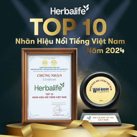 Các kênh thông tin chính thức của Herbalife Việt Nam- Ảnh 1. Top 10 Nhãn hiệu nổi tiếng Việt Nam năm 2024