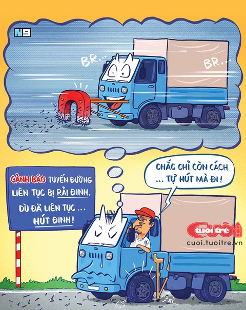 Đinh tặc hoành hành: Liên tục hút, liên tục rải- Ảnh 1. Đinh tặc hoành hành: Liên tục hút, liên tục rải - Tranh: Hải Nam