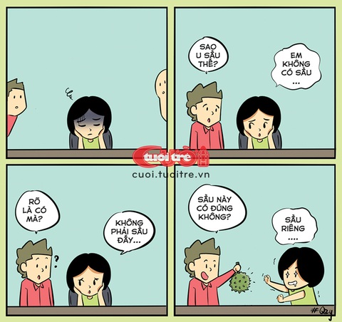 Chuyện về các cô gái 'u sầu riêng'- Ảnh 1. Chuyện về các cô gái u sầu riêng - Tranh: Qzy