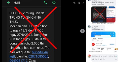 Xuất hiện tin nhắn lừa đảo nhập học, 2 trường đại học ở TP.HCM lên tiếng- Ảnh 2. Xuất hiện tin nhắn lừa đảo nhập học, 2 trường đại học ở TP.HCM lên tiếng- Ảnh 2.