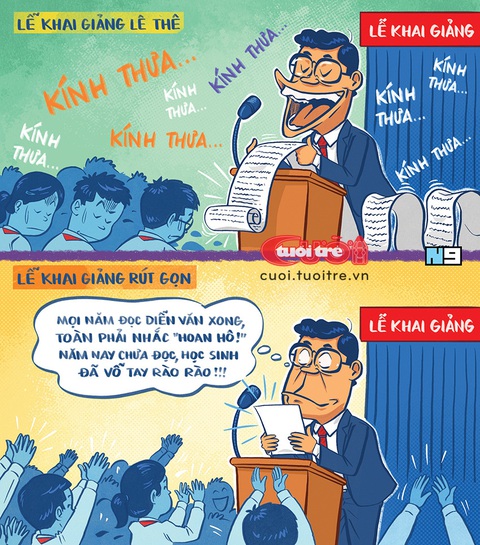 Học sinh mong ước một lễ khai giảng không kéo dài lê thê - Ảnh 1.
