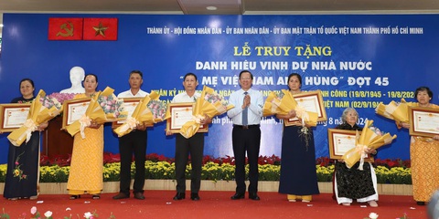 TP.HCM truy tặng danh hiệu Bà mẹ Việt Nam anh hùng dịp 2-9 - Ảnh 1.