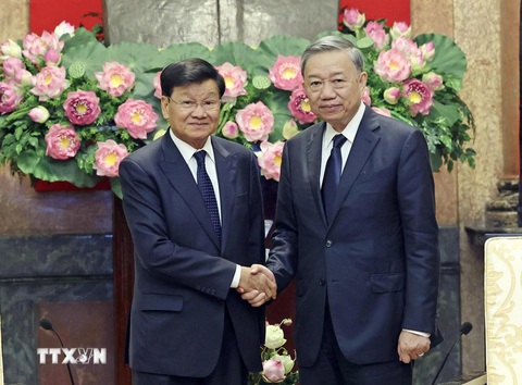 Lãnh đạo Lào, Campuchia chúc mừng Tổng Bí thư, Chủ tịch nước Tô Lâm- Ảnh 1. Lãnh đạo Lào, Campuchia chúc mừng Tổng Bí thư, Chủ tịch nước Tô Lâm- Ảnh 1.