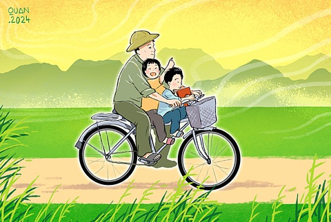 Minh họa: ĐẶNG HỒNG QUÂN Những ngày còn thơ- Ảnh 1.