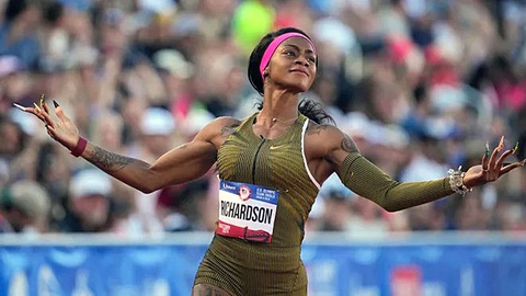 Cơ hội cho Mỹ lấy lại thể diện tại Olympic- Ảnh 1. Sha'Carri Richardson - niềm hy vọng vàng của Mỹ trên đường chạy 100m nữ - Ảnh: Getty