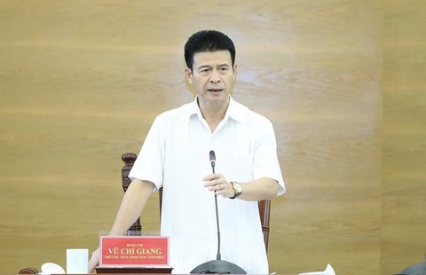 Nguyên phó chủ tịch tỉnh Vĩnh Phúc Vũ Chí Giang làm giám đốc Sở Xây dựng- Ảnh 1. Ông Vũ Chí Giang - Ảnh: Cổng TTĐT Vĩnh Phúc