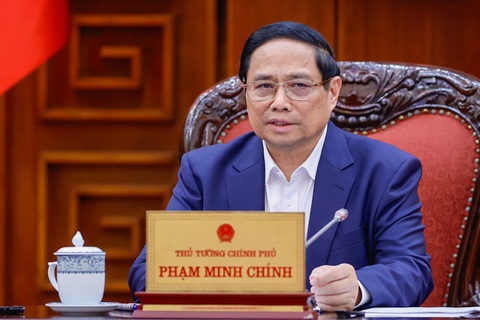 Người dân gửi ngân hàng trên 15 triệu tỉ đồng, cần phục vụ đắc lực cho sản xuất kinh doanh- Ảnh 1. Thủ tướng Phạm Minh Chính - Ảnh: VGP
