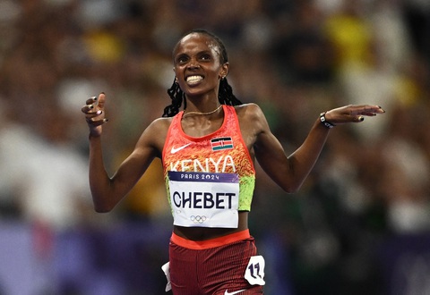Nữ cảnh sát giành HCV đầu tiên cho Kenya ở Olympic 2024- Ảnh 1. Nữ cảnh sát giành HCV đầu tiên cho Kenya ở Olympic 2024- Ảnh 1.