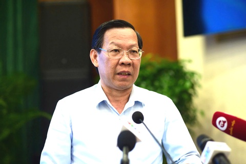 Chủ tịch Phan Văn Mãi: 'TP.HCM mở rộng thi tuyển lãnh đạo cấp phòng, cấp sở ngành, quận huyện'- Ảnh 3. Chủ tịch UBND TP.HCM Phan Văn Mãi phát biểu chỉ đạo - Ảnh: Q.H.